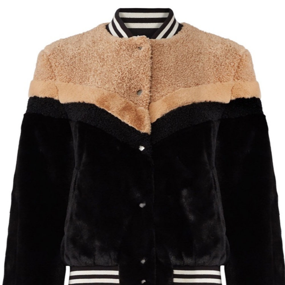 Free people mixed faux jacket